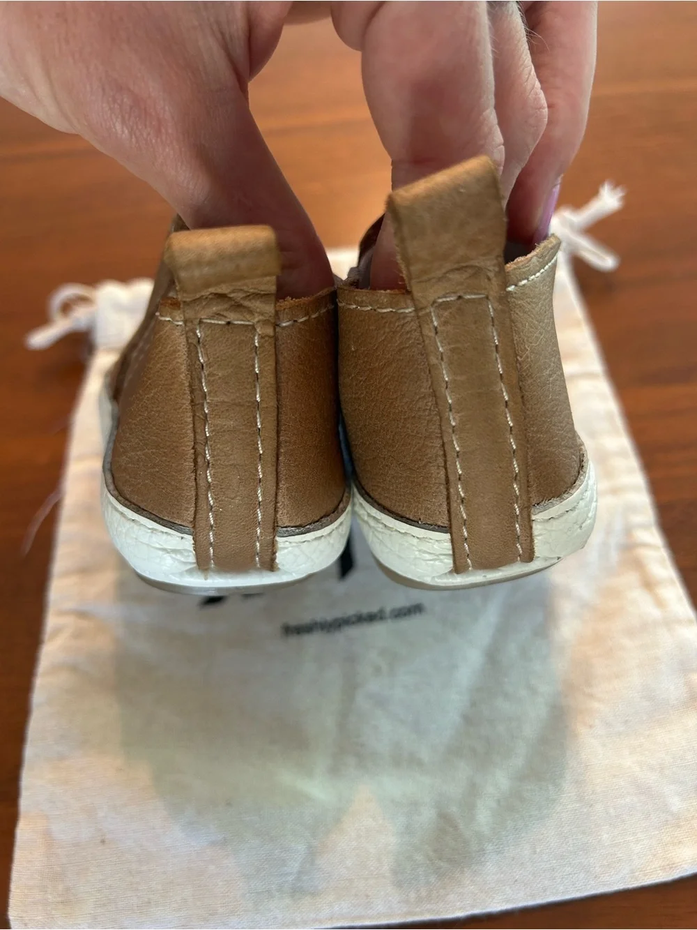 Freshly Picked Tan Leather Slip-On Kids Boots